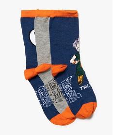 chaussettes garcon a motifs (lot de 3) - dragon ball z orangeG234801_1