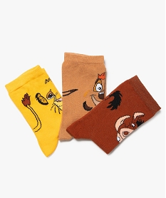 chaussettes garcon avec motifs (lot de 3) - disney jauneG234901_2