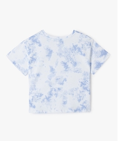 tee-shirt fille large et court tie-and-dye imprime tee-shirtsG240201_3
