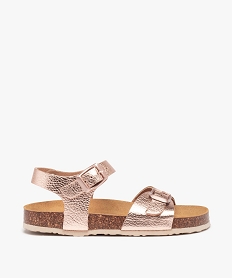 GEMO Sandales fille à semelle liège et brides à boucle rose standard