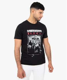 GEMO Tee-shirt homme à manches courtes – The Notorious BIG noir standard