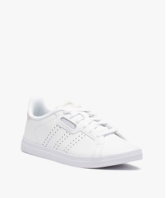 baskets femme unies a lacets - adidas courtpoint base blancG258901_2