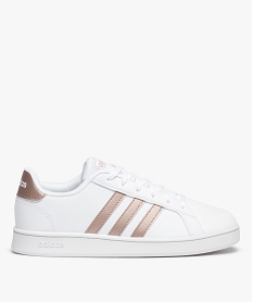 GEMO Tennis femme bicolores à lacets – Adidas Grand Court K blanc chine