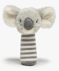 GEMO Hochet peluche bébé à tête de koala - Keel Toys Gris