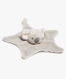 doudou plat bebe avec tete de koala – keel toys grisG261301_1