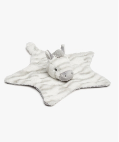 GEMO Doudou bébé plat zèbre Keeleco - Keel Toys gris standard