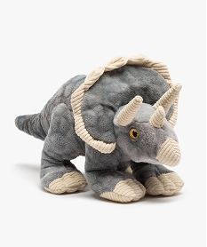 GEMO Peluche dinosaure tricératops en matières recyclées - Keel Toys Gris