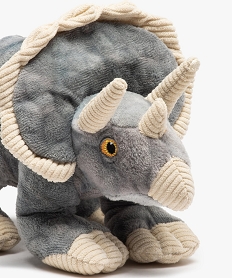 peluche dinosaure triceratops en matieres recyclees - keel toys grisG262701_2