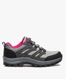 GEMO Baskets femme tout terrain à lacets – Koh-Lanta gris standard