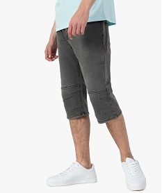 bermudapantacourt homme en jean legerement delave gris shorts et bermudasG285001_1