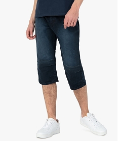 bermudapantacourt homme en jean legerement delave bleu shorts et bermudasG285101_1