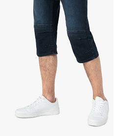 bermudapantacourt homme en jean legerement delave bleu shorts et bermudasG285101_2