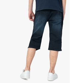 bermudapantacourt homme en jean legerement delave bleu shorts et bermudasG285101_3
