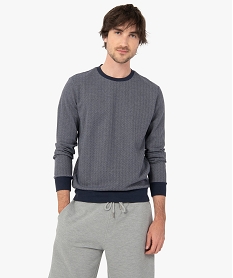 SANDALE ROUGE SWEAT BLEU MARINE