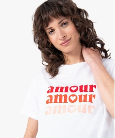 tee-shirt compatible allaitement avec motif blancG288801_2