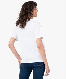 tee-shirt compatible allaitement avec motif blancG288801_3