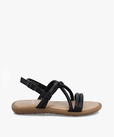 GEMO Sandales fille à fines brides rembourrées noir standard