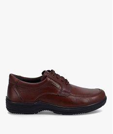 derbies confort homme a semelle crantee et dessus cuir orangeG294401_1