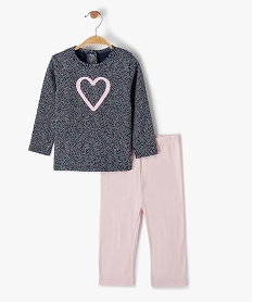 pyjama bebe 2 pieces en jersey de coton imprime - no gaspi bleuG301601_1