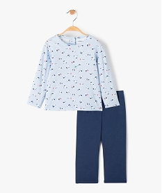 pyjama bebe 2 pieces en jersey imprime - no gaspi bleu pyjamas 2 piecesG301801_1