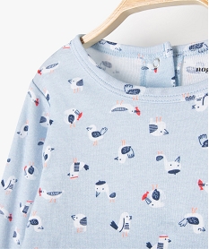 pyjama bebe 2 pieces en jersey imprime - no gaspi bleuG301801_2