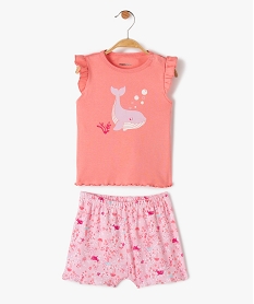 GEMO Pyjama bébé fille 2 pièces imprimé - No gaspi Rose