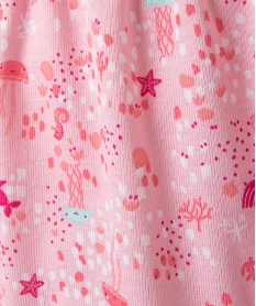 pyjama bebe fille 2 pieces imprime - no gaspi roseG302101_3
