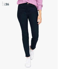 GEMO Jean femme slim à taille haute ultra stretch - L26 Bleu