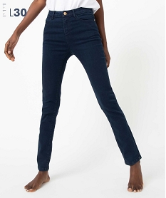 jean femme slim a taille haute denim brut - l30 bleuG305601_1