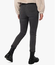 pantalon femme coupe slim taille haute - l30 gris slimG305701_3