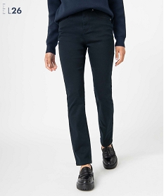 GEMO Pantalon femme coupe Regular - Longueur L26 kaki vif