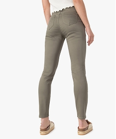 pantalon femme coupe slim - longueur l26 vert pantalonsG306701_3