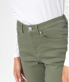 pantalon femme coupe regular - longueur l26 vert pantalonsG306801_2