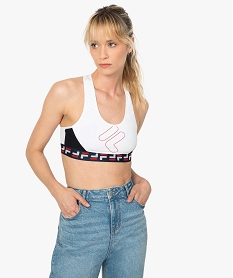 GEMO Brassière femme avec dos nageur perforé - Fila Noir