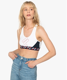 GEMO Brassière femme avec dos nageur perforé - Fila Bleu