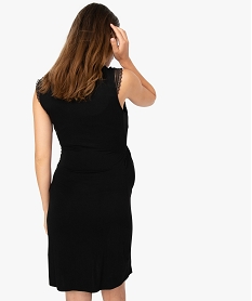 nuisette de grossesse et allaitement avec haut cache-cour noir nuisettes chemises de nuitG309701_3