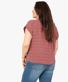 chemise femme grande taille imprimee a col cache-cour imprime chemisiers et blousesG326501_3