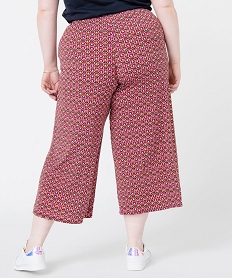 pantalon femme grande taille ample a motifs graphiques imprimeG327001_3