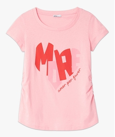 tee-shirt de grossesse avec inscription en forme de cour roseG329801_4