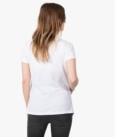 tee-shirt de grossesse avec motif graphique blancG330001_3