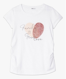 tee-shirt de grossesse avec motif graphique blancG330001_4