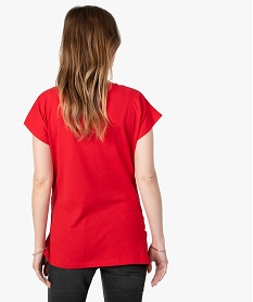 tee-shirt de grossesse avec petit motif rougeG330101_3