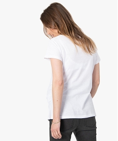 tee-shirt de grossesse avec inscription multicolore blancG330601_3