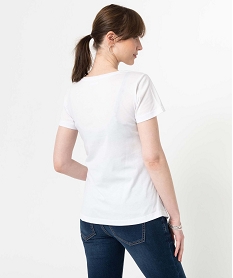 tee-shirt de grossesse avec motif cour blancG392101_3