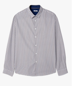 GEMO Chemise homme imprimée à manches longues Multicolore