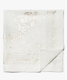 GEMO Foulard fille avec motifs fleuris scintillants - LuluCastagnette blanc standard