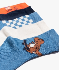 chaussettes bebe avec motifs (lot de 5) bleuI012601_2