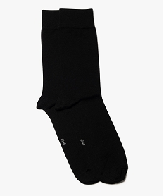 GEMO Chaussettes homme en fil dÉcosse (lot de 2) noir standard