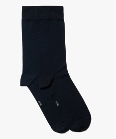 GEMO Chaussettes homme en fil dÉcosse (lot de 2) Bleu