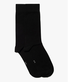 GEMO Chaussettes homme fines à tige haute (lot de 2) noir standard